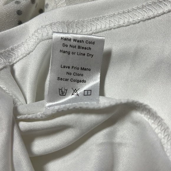 Privy Bedazzled White Rhinestone Long Sleeved Mini Dress Women’s Size Medium - Picture 11 of 12